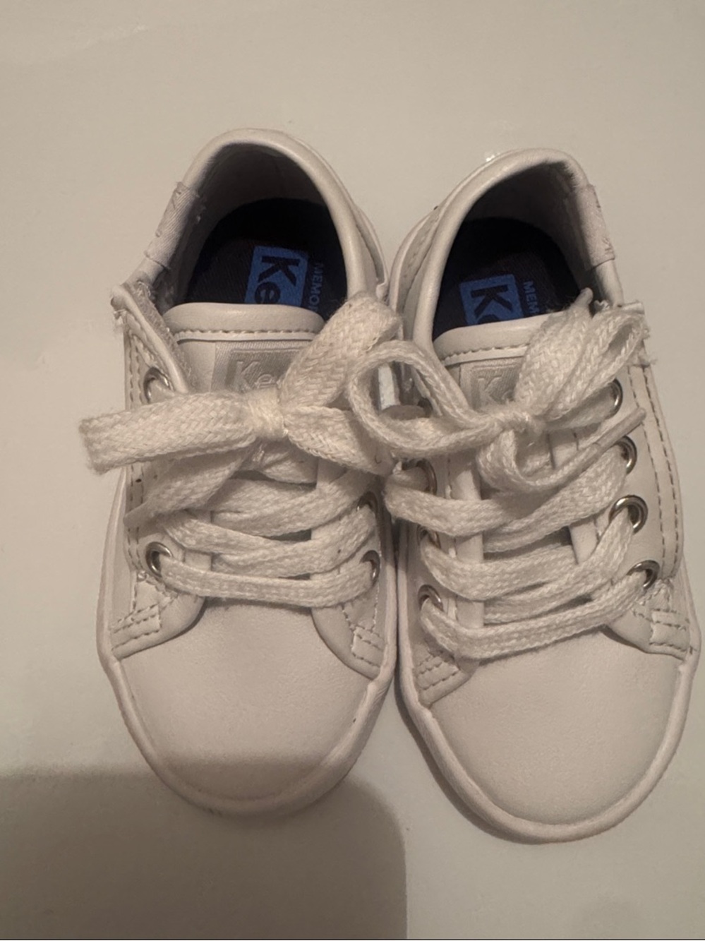 Keds Kids White Low-Top Lace Sneakers